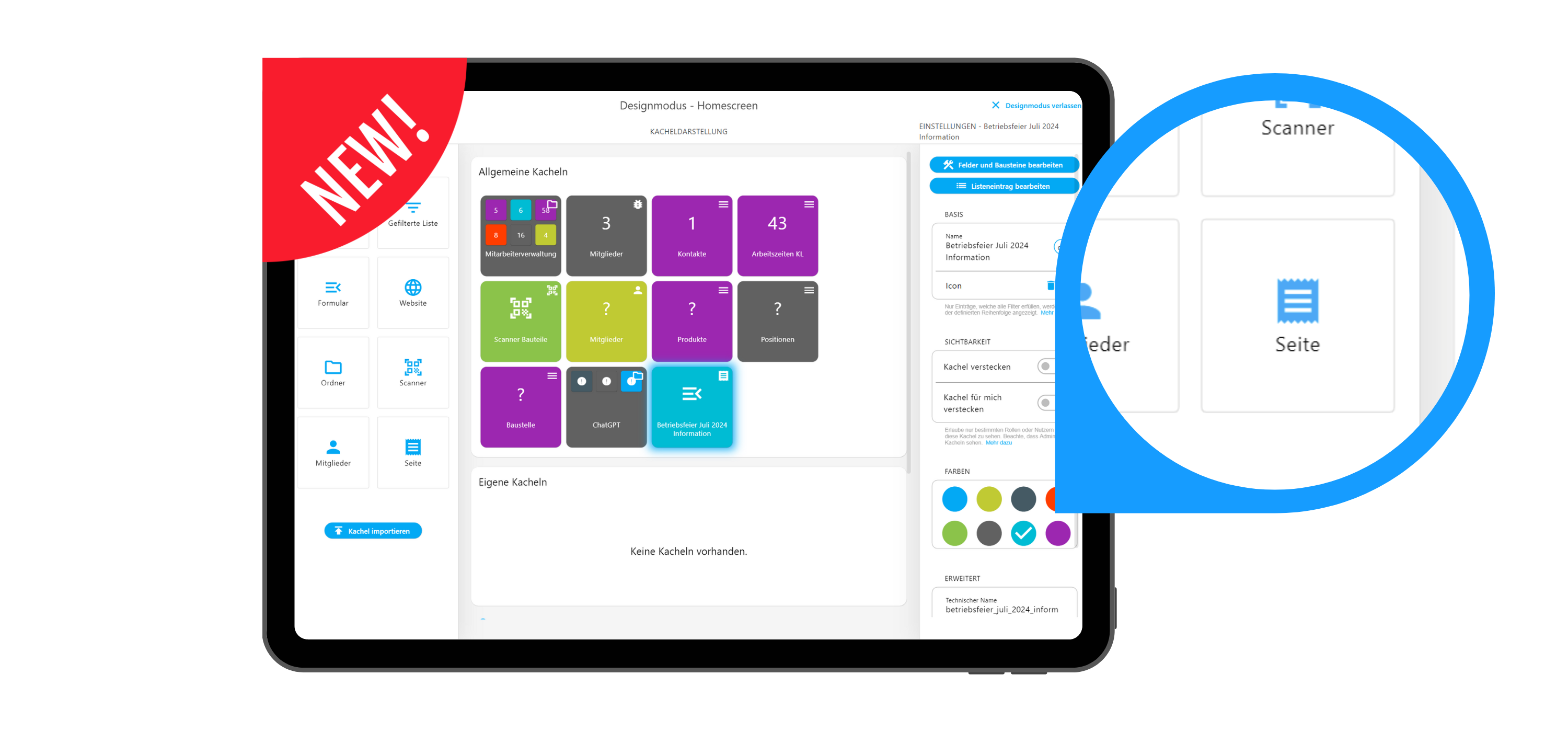 release page tile